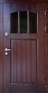 Остекленная шпонированная дверь МДФ с терморазрывом